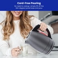 thumbnail image 2 of Chefman Easy-View Electric Kettle with Auto Shutoff, Grey, 2 of 7