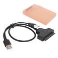 thumbnail image 1 of Boîtier de Disque 2.5 Po, Compatibilité Haute Vitesse Câble de Disque Dur Double Interfaces Stable pour HDD SSD 2.5 Po Rouge, 1 of 8