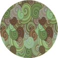 thumbnail image 1 of Ahgly Tapis d'Intérieur Lavable en Machine Carré Transitionnel Chêne Brun, 3 Pieds Carré, 1 of 7