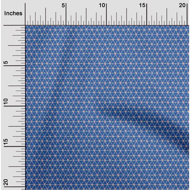 oneOone Viscose Chiffon Fabric Triangle Geometric Print Fabric BTY 42 Inch Wide