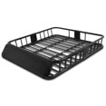 thumbnail image 2 of Spec D Tuning RRBK-EXT005BK 43 - 64 in. Cargo Extendable Basket Universal Roof Rack - Black, 2 of 4