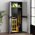 thumbnail image 4 of Costway Armoire de Rangement en Plastique 68 Pouces H Unité de Rangement Verticale pour Bureau Gris, 4 of 8
