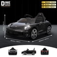 thumbnail image 3 of VOLTZ TOYS Officially Licensed RUF Porsche 911 24V Kids Ride-On Car, Motorized Luxury Sport Toy Vehicle with Parent Remote Control, Open Doors, LED Lights & Music, Black, 3 of 6