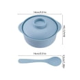 thumbnail image 3 of Vacemry Straw Soup Bowl With Lid And Spoon Microwave Safe, Mini Rice Bowl With Handles ForKidsKitchen Dining Home Daily Use, Durable Plastic Cute Little One Cereal Dish, 3 of 6