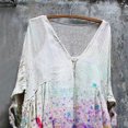 thumbnail image 5 of CEHVOM Robe Vintage pour Femmes, Grande Taille, Vacances, Florale, Manches 3/4, Robes Vintage, 5 of 5