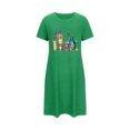 thumbnail image 5 of Fridja Liquidation T-Shirts Patriotiques pour Femmes Chemise de Nuit Courte Surdimensionnée Mode Imprimé Poitrine Manches Courtes Robe de Nuit Vêtement d'Extérieur (Vert, M), 5 of 5