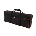 thumbnail image 4 of Milaget 61 Key Keyboard Case Handbag Padded Backpack Electric Piano Keyboard Gig Bag Black, 4 of 9