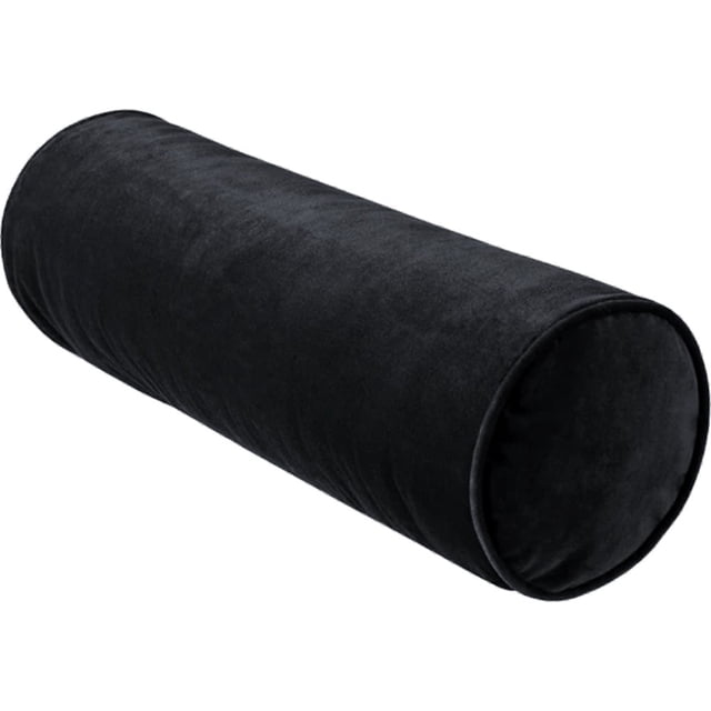 Coussin traversin en velours noir Hometrends