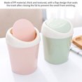 thumbnail image 4 of Office Desk Waste Container Home Living Room Waste Can Portable Plastic Waste Basket Desktop Garbage Bin Mini Flip Lid Trash Can, 4 of 8