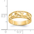 thumbnail image 2 of Bague Bande Triple Dauphin en Or Jaune 14K, 2 of 2