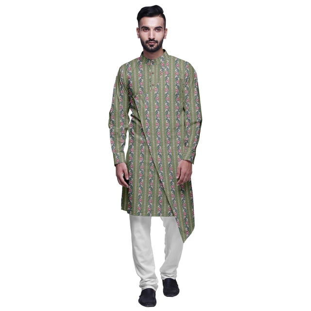 Atasi Kurta Imprimé de Designer pour Garçons Ensemble Kurta Pyjama Décontracté Vêtements d'Été