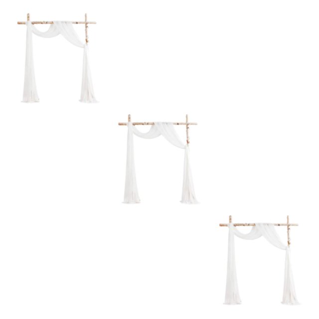 Baohd Wedding Arch Drapes Add Romantic Atmosphere To Special Day Wide Application white 3Set