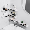 thumbnail image 4 of Over Toilet Storage Rack, Self Adhesive Bathroom Organizer Shelf, Plastic Material, Easy Installation, Large Capacity, Small Space Occupied, Detachable Design, Stable Structure, Waterproof, 4 of 6