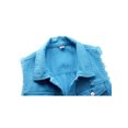 thumbnail image 4 of Denim Vest for Women Plus Size Casual Button Down Solid Color Ripped Crop Jacket Vest Waistcoat Streetwear, 4 of 6