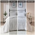 thumbnail image 4 of Pemberly Row Polyester Back Printed Long Fur Comforter Set in Ivory, 4 of 14