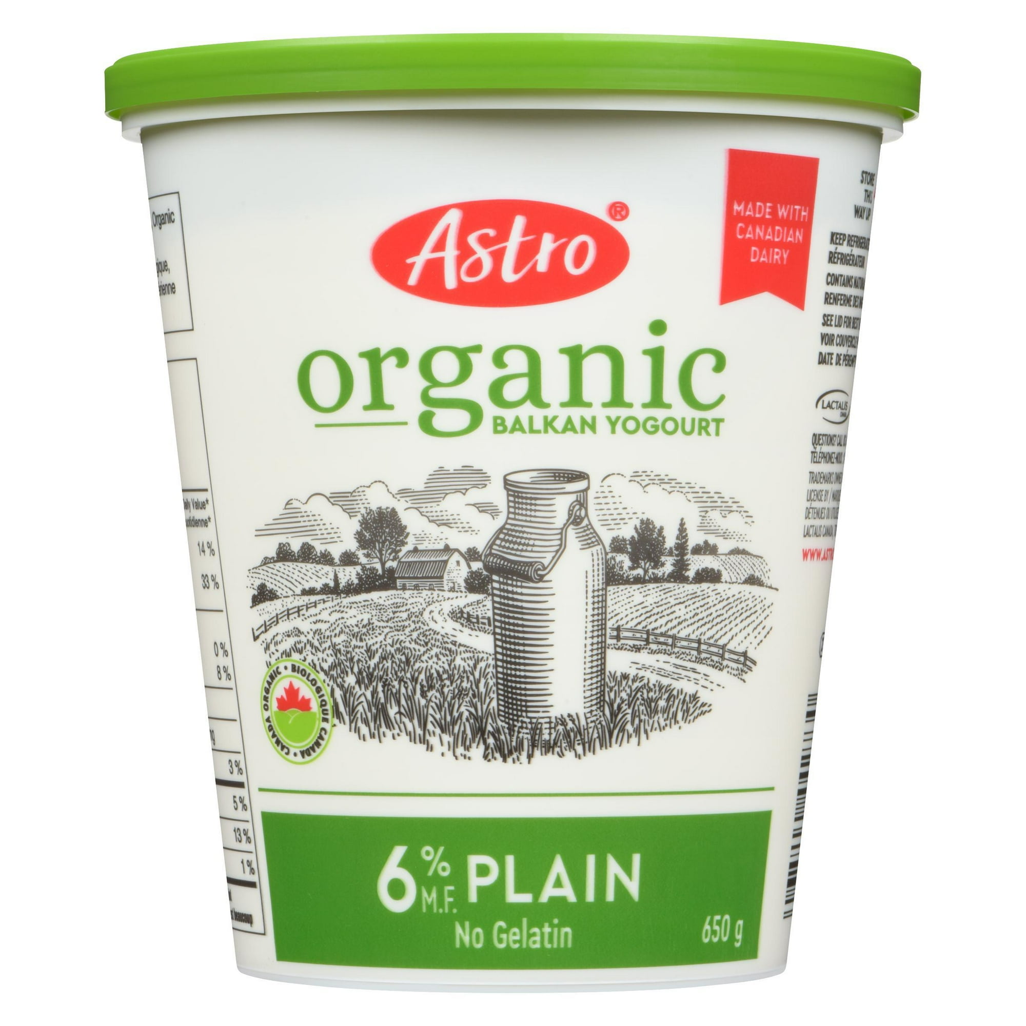Yogourt Balkan Nature 6% Astro Original Biologique 650g