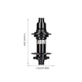 thumbnail image 2 of Xingzhi Levier de Dégagement Rapide d'Arbre de Roue, Fabrication Artisanale, Réduction de Friction, Fournitures de Cyclisme, Installation Pratique, Moyeu de Roulement en Alliage d'Aluminium, Noir/148*12MMXD, 2 of 7