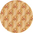 thumbnail image 1 of Ahgly Company Tapis de Zone Rond Orange Citrouille Transitionnel Lavable en Machine, 3 Pieds Rond, 1 of 7