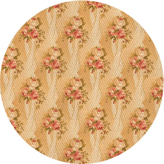 Ahgly Company Tapis de Zone Rond Orange Citrouille Transitionnel Lavable en Machine, 3 Pieds Rond