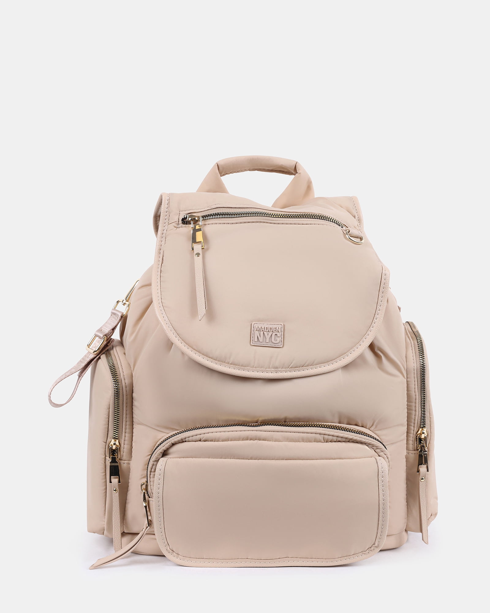 Madden NYC Backpack Baby Diaper Bag with Side Pockets for Baby Bottles, Pocket for Phone, Changing Pad, Front Pocket for Baby Wipes, Pacifier pouch.