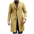 thumbnail image 2 of Ceisia Men's Slim Fit Wool-Blend Single-Breasted Long Wool Coat Gift, 2 of 7