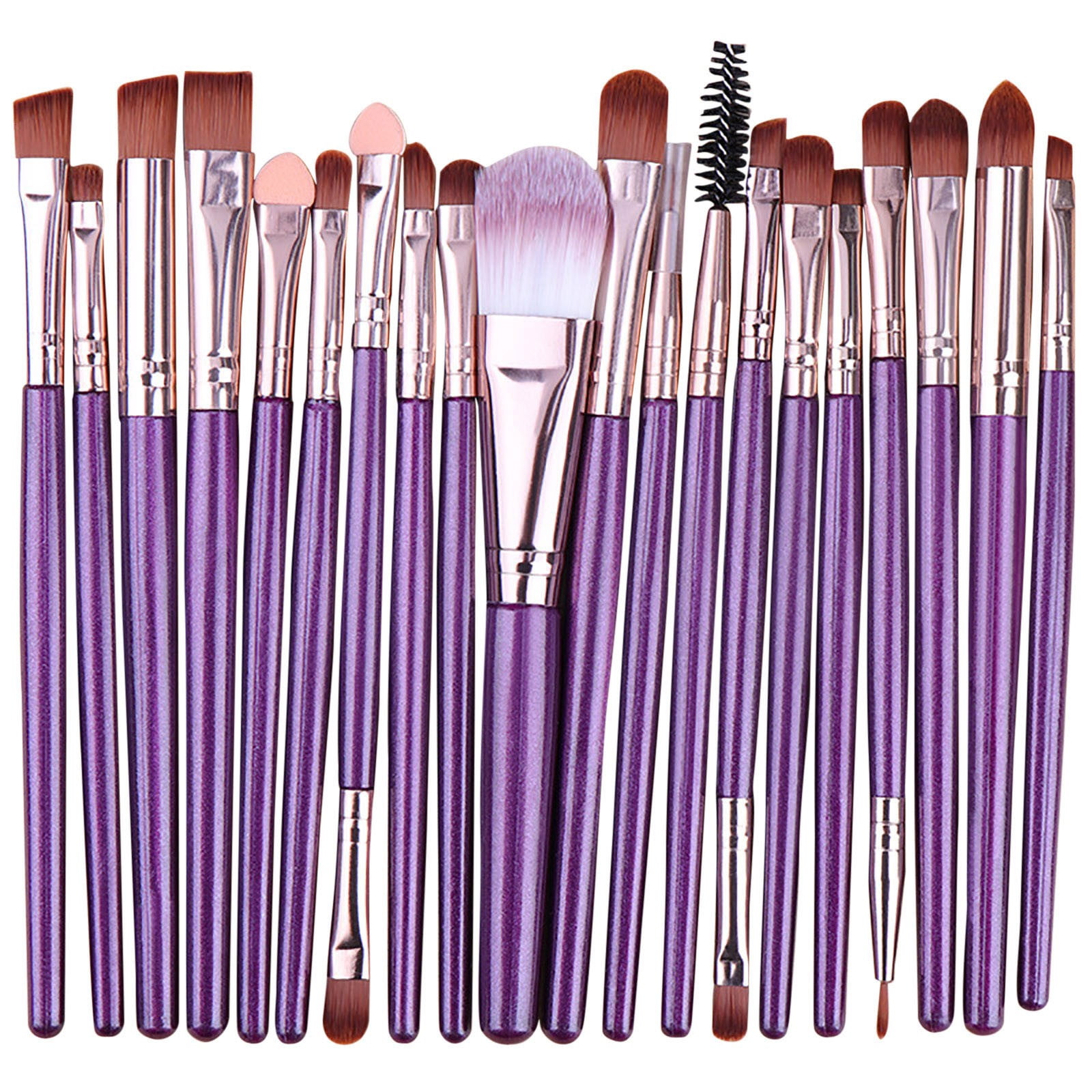 HHBEAUTY Makeup Brushes 20 Pcs Makeup Kit, Multi-functional Makeup Tool Set with 20 Pcs Makeup Brush Foundation Brush Make up Brushes Set, Purple