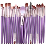 HHBEAUTY Makeup Brushes 20 Pcs Makeup Kit, Multi-functional Makeup Tool Set with 20 Pcs Makeup Brush Foundation Brush Make up Brushes Set, Purple