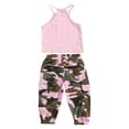thumbnail image 1 of Faithtur 2Pcs Girl Sleeveless Halter Tops with Camouflage Pants Clothes Set, 1 of 9