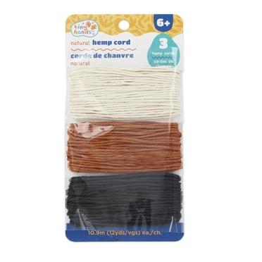 TINY HANDS naturel Hemp Cord - 3 pcs, 10.9 m (12 yd) each (Age 6+)