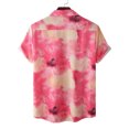 thumbnail image 3 of Chemise en Denim Homme Décontractée Boutons Plage Imprimé Floral Non Positionné Col Rabattu Chemise à Manches Courtes Blouse, 3 of 5