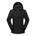 thumbnail image 1 of LSLJS Women Color Outdoor Long Sleeve Zipper Sunscreen Windproof Raincoat Plus Size Hooded Jacket Coat( Black, XL), 1 of 2