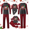 thumbnail image 2 of 2023 Family Matching For Couples print Men Velvet Christmas Pajamas For Couples, 2 of 3