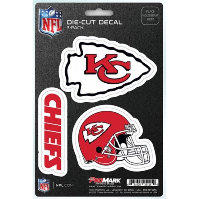 Kansas City Chiefs Ensemble de Décalcomanies d'Équipe