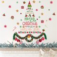 thumbnail image 4 of Christmas Wall Sticker Decoration With Wreath Design For Home Holiday Decor 10 in Diameter Removable Vinyl Adhesive, 4 of 5