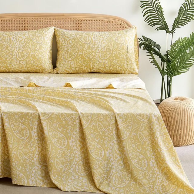 King Size Bed Sheets Piece Floral Pattern Sheets King Deep Pocket Sheet Grey Lotus