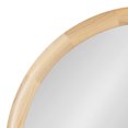 thumbnail image 3 of Kate and Laurel Dessa Modern Round Wooden Wall Mirror, 32 Inch Diameter, Natural, Transitional Circle Bathroom Vanity Mirror with Chunky Rounded Profile and Solid Poplar Wood Frame, 3 of 8
