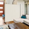 thumbnail image 2 of Costway 6FT Single Panel Room Divider with Wheels Rolling Fabric Partition Privacy Screen, 2 of 10