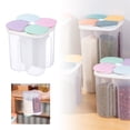 thumbnail image 3 of TIELUTT Pot Scellé pour Céréales avec Compartiment, Pot de Rangement pour la Maison et la Cuisine, Pot de Rangement de Qualité Alimentaire avec Rangement, Garde-Manger, Contenants de Cuisine, Ensemble de Rangement, Contenant Alimentaire, Contenant à Café 5 Lb, Couvercles à Pression, Remplacement, 3 of 5