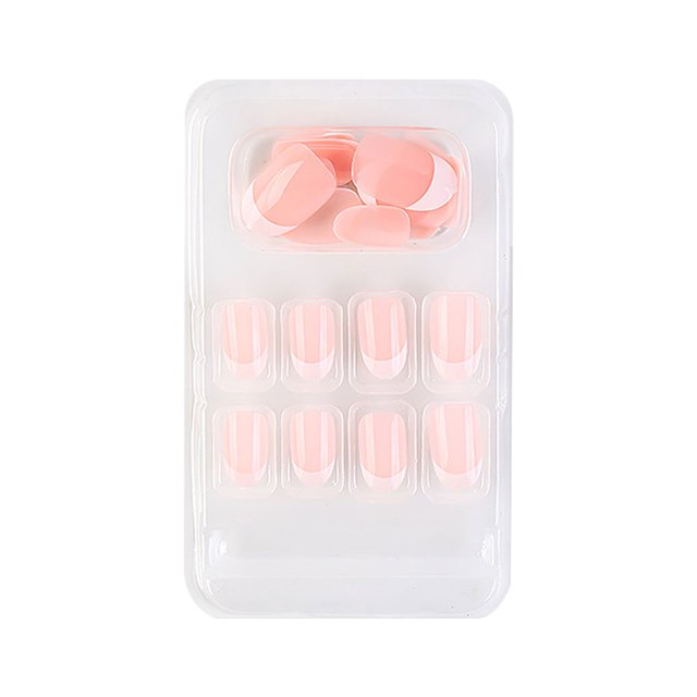 ziyahi False Nail Wearable Perfect Matching Simple to Wear No Irritating Odor Fake Fingernail Breathable Press Type Adjustable Paster Type 16 Type 29 F741 1Set