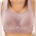 thumbnail image 1 of Womens Bras Comfortable Pullover Bra Feature V-Neck Soft Bra Style W-1785 Red XXL, 1 of 7