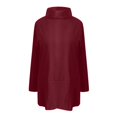 thumbnail image 4 of Blouse Tunique à Manches Longues et Col Rond pour Femmes Grande Taille, Couleur Unie, Usage Quotidien, 4 of 5