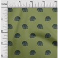 thumbnail image 1 of oneOone Cotton Cambric Fabric Elephant Block Print Fabric BTY 56 Inch Wide, 1 of 4