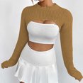 thumbnail image 4 of Qertyioot Chandails Tricotés pour Femmes, Mode pour Femmes Manches Longues de Noël Col Rond Ample Tendance Hauts Blouse Chandail, 4 of 4
