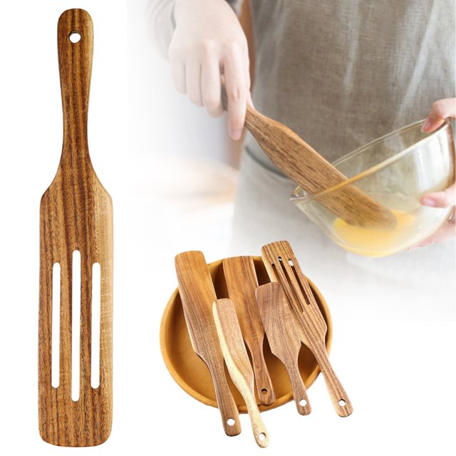 Slender Mixing Stick Suitable For Mixing Retrieving Ingredients From The Bottom Of The Jar Dough Beater Long Handled Wooden Spatula Kitchen Tool Suitable
