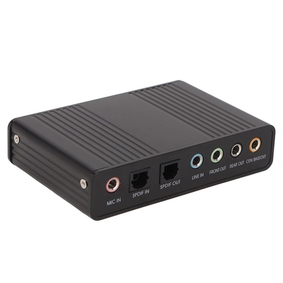 USB Sound Card, 6 Channel External Sound Card For PC Laptop Computer, 48kHz Sampling Rate USB , Analog And Digital Audio Equipment