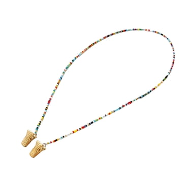KAKOWELY Delicate Beard Design Glasses Chain Hanging Neck Spectacles Chain Eyeglasses Holder Glasses Supplies for Daily Use (Colorful),27.56X"X0.47"X0.43"