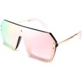 thumbnail image 1 of FEISEDY Unisexe Adulte Classique une-Pièce Lunettes de Soleil Sans Monture Design Rétro Élégant pour Hommes B2574, 1 of 6