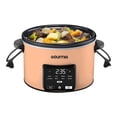 thumbnail image 2 of Gourmia 4.5 QT Programmable Slow Cooker, 5 Presets, Keep Warm, Peach, 2 of 6