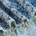 thumbnail image 5 of Home Soft Things Royal Scroll Bedspread, 122" x 106", Teal, 5 of 5