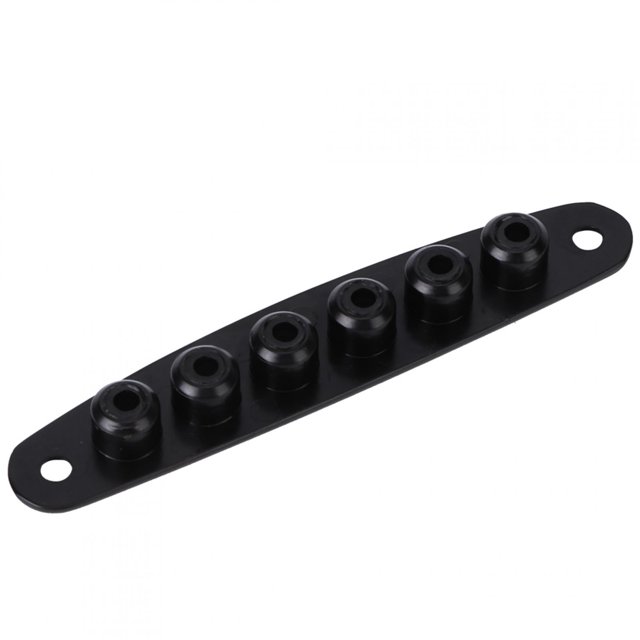 Guitar Mounting Ferrules, Strong Durable Portable Guitar String Through Plate, For Players Guitar Lovers Black